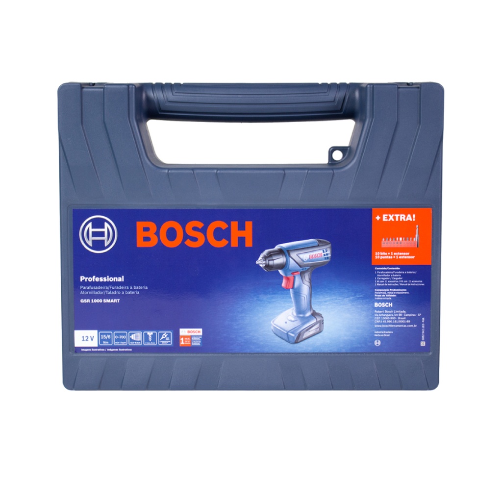 Taladro Atornillador Inalámbrico Bosch de 12V GSR 1000 Smart