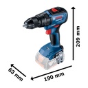 Taladro Percutor/Atornillador inalámbrico Bosch GSB 18V-50 Baretool