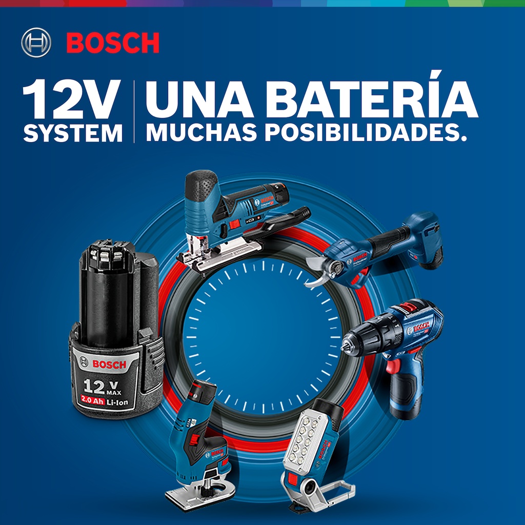 Taladro atornillador inalámbrico Bosch GWB 12V-10 12V SB con maletín