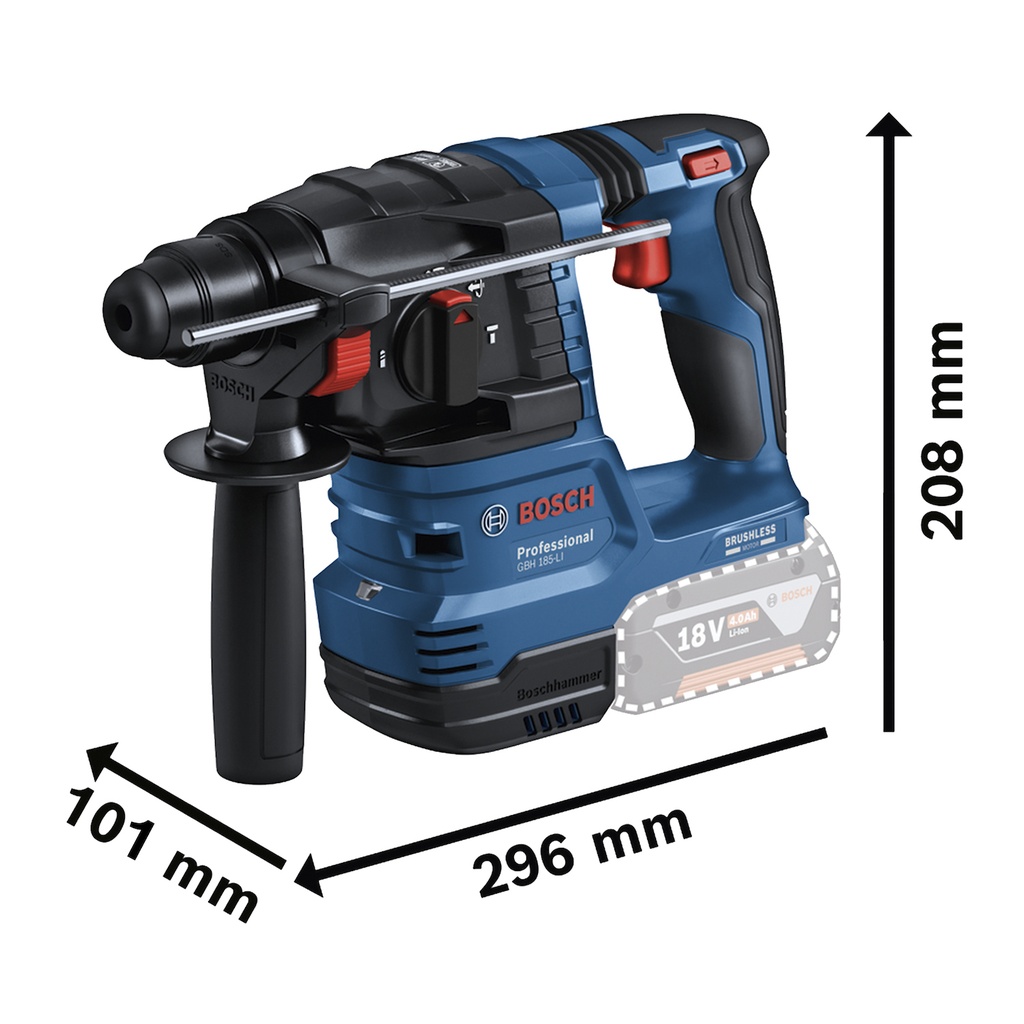 Rotomartillo inalámbrico Bosch GBH 185-LI 18V SB