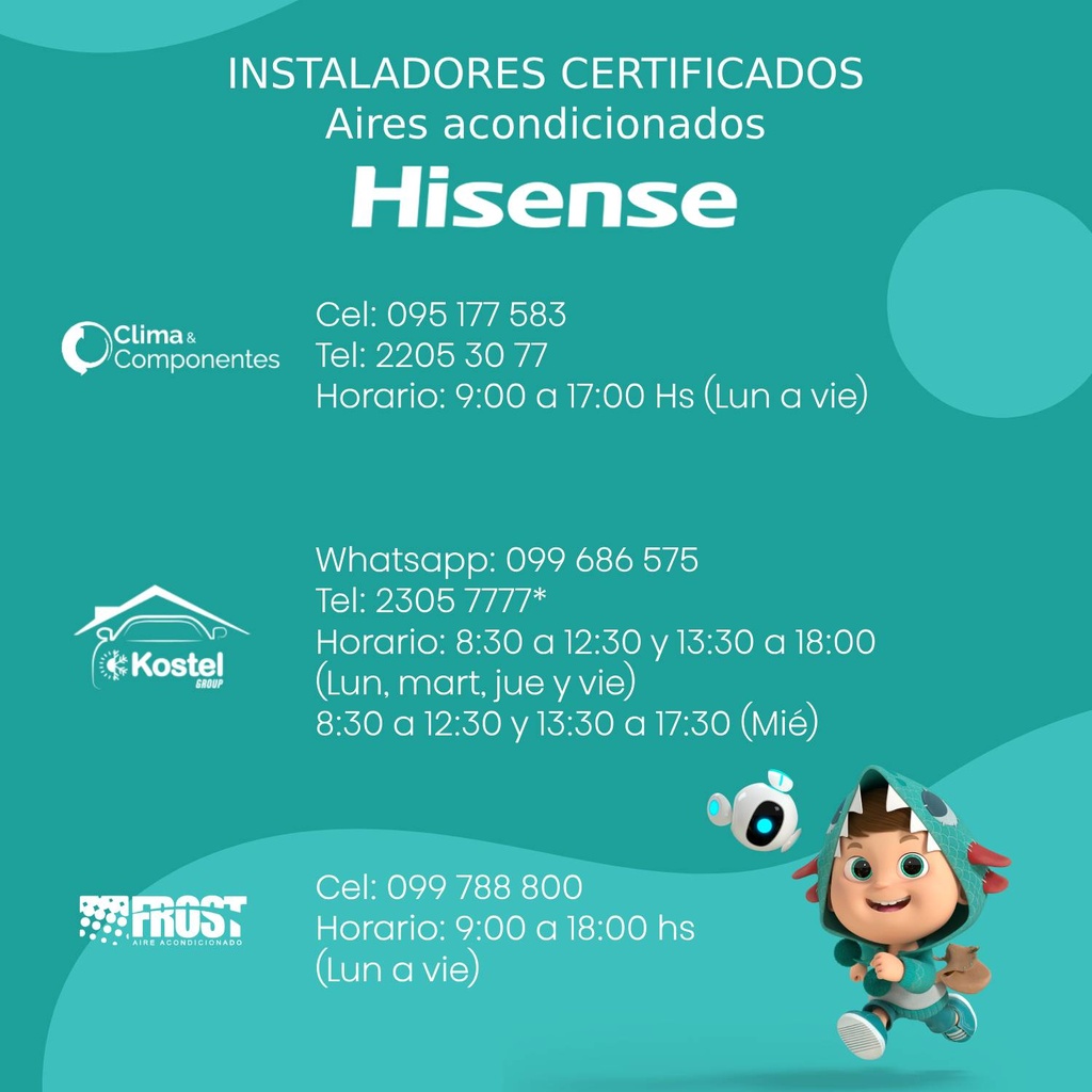 Aire Acondicionado Hisense Inverter 18.000 BTU