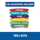 Kit de accesorios de Minitorno Dremel 110 Piezas (Modelo 709)