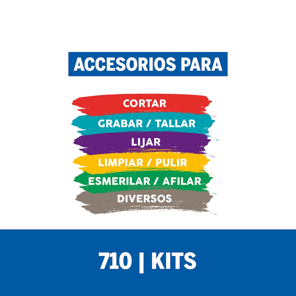 Kit de accesorios de Minitorno Dremel 160 Piezas (Modelo 710)