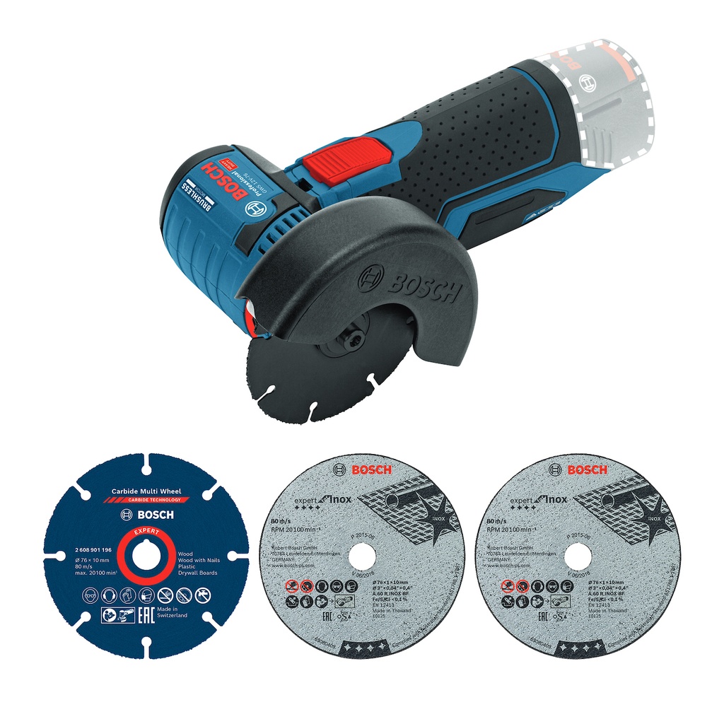 Multicortadora inalámbrica de 3" Bosch GWS 12V-76 12V SB