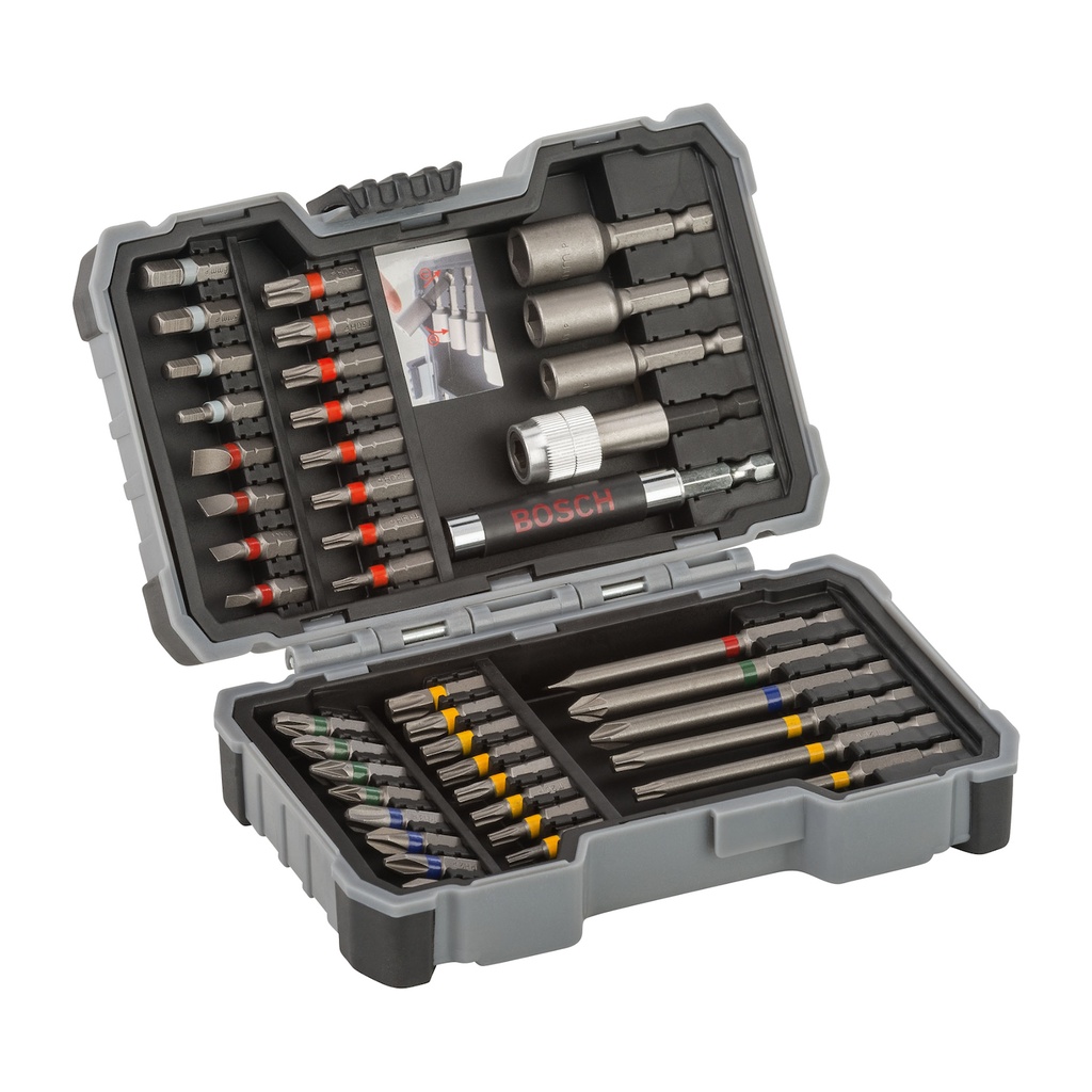 Kit de puntas y dados Bosch Extra Hard con 43 unidades