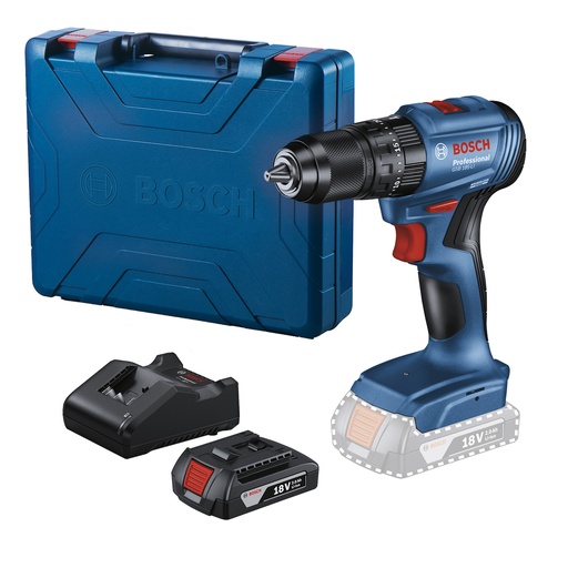 [06019K31E1] Taladro percutor 1/2" Bosch GSB 185-LI 18V 1 batería y maletín