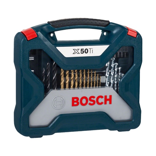 [2607017406] Set Puntas y Brocas en Titanio Bosch X-Line 50 unidades